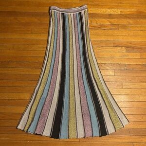 Missoni Multi-Color Knitted Midi Skirt Size 40